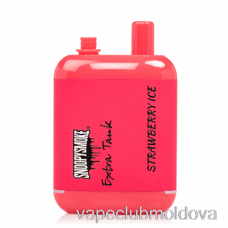 Vape Mod Snoopy Smoke Extra Rezervor 2 15000 Gheață De Căpșuni De Unică Folosință